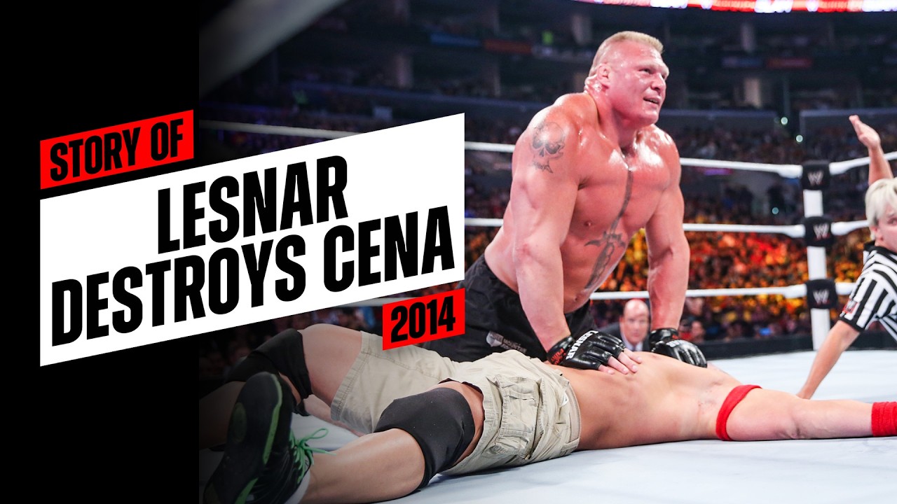 Story of Brock Lesnar vs. John Cena (2014) - YouTube