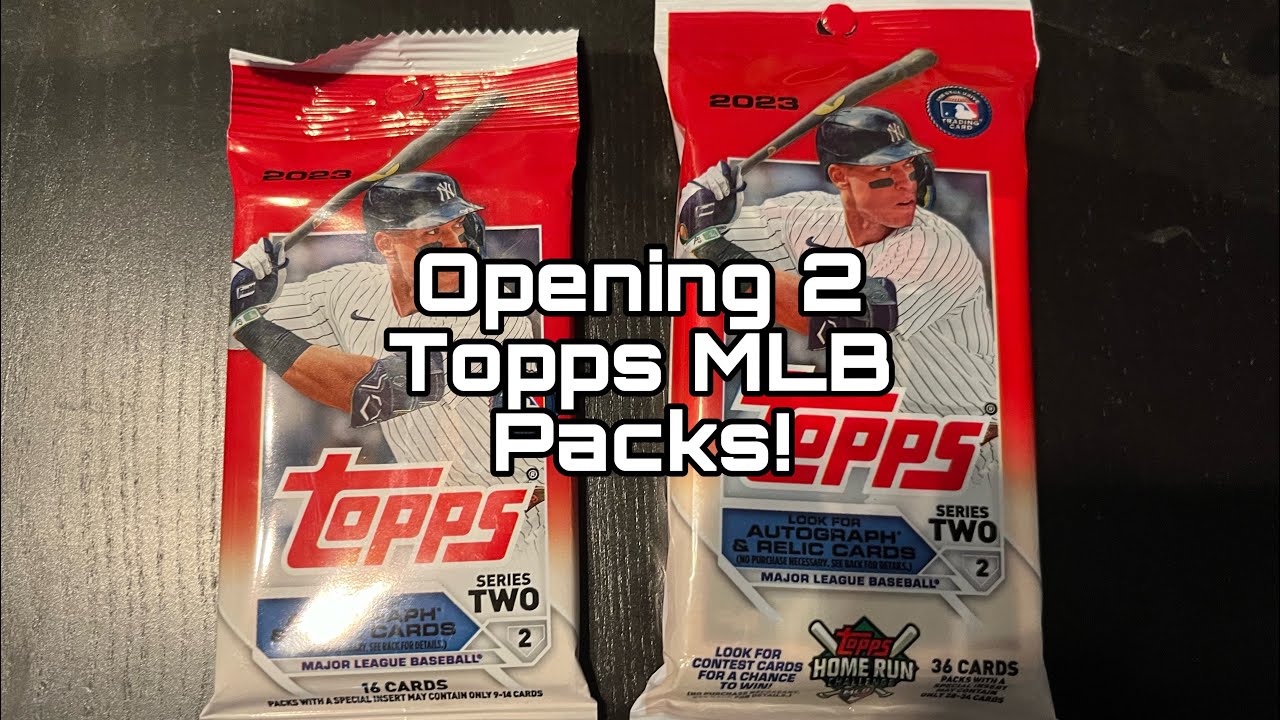Opening 2 Topps MLB Packs! YouTube