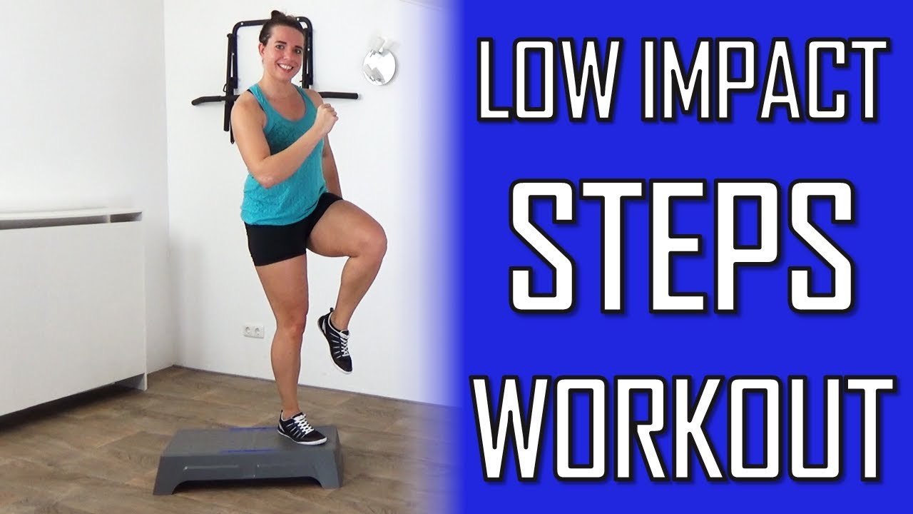 10 Minute Low Impact Steps Workout for Beginners – Step Exercises With No  Jumping – At Home 