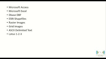 22 MapInfo Pro  -  Acceptable Data Types