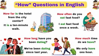 🔥 Master ALL “HOW” Questions in English | HOW LONG, HOW MUCH.....| English for Beginners