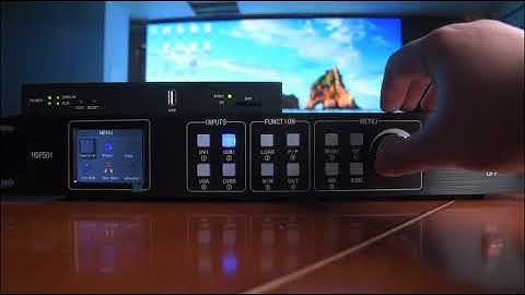 HDP501 video processor operation video-Huidu Technology