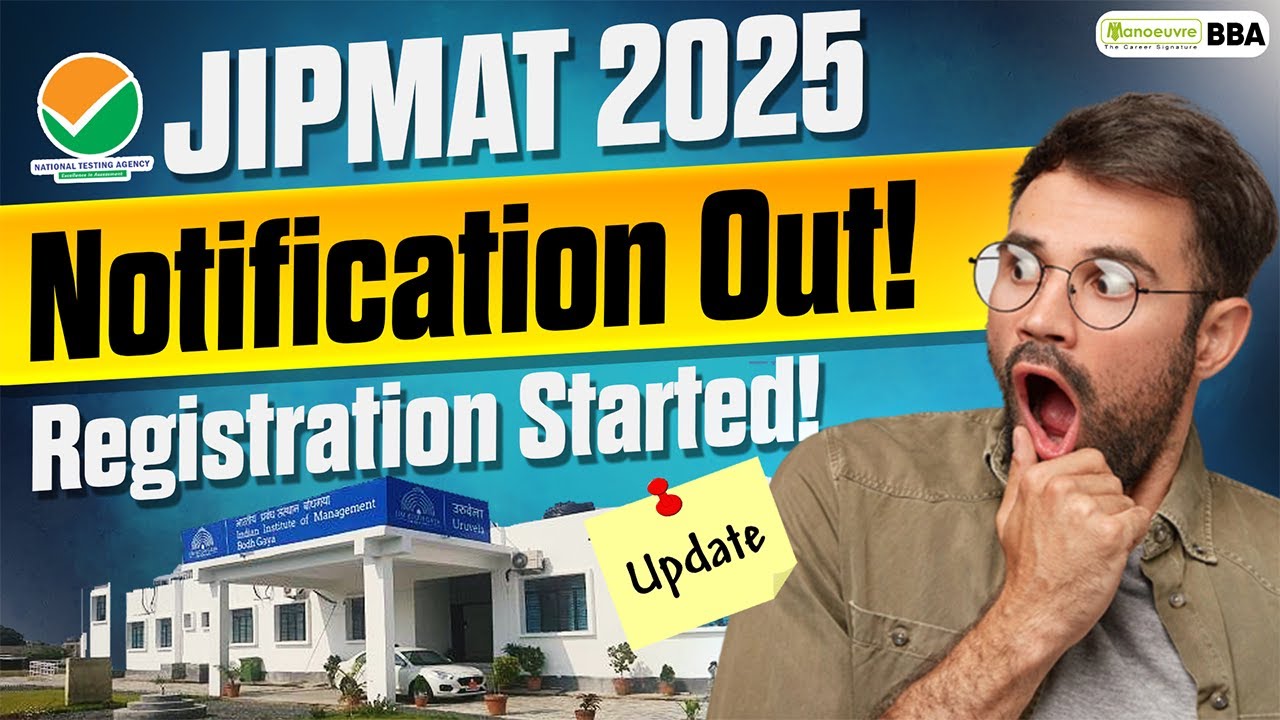 JIPMAT 2025 Notification Out | Important Exam Dates | Registration Started!! 