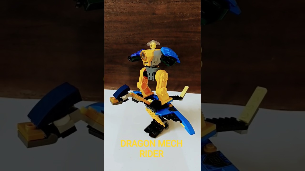LEGO Ninjago Dragons Rising custom cyber dragon mech for Rogue Jay 