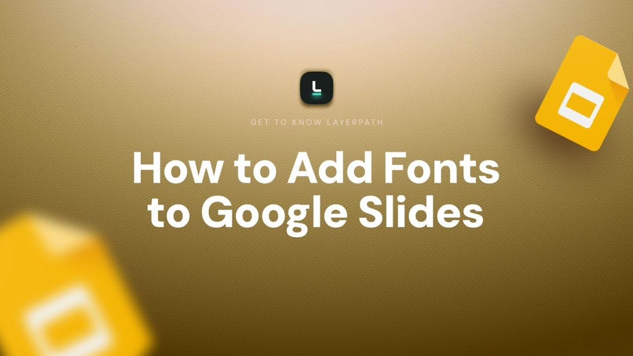 How to Add Fonts to Google Slides | Personalize Your Presentation - YouTube