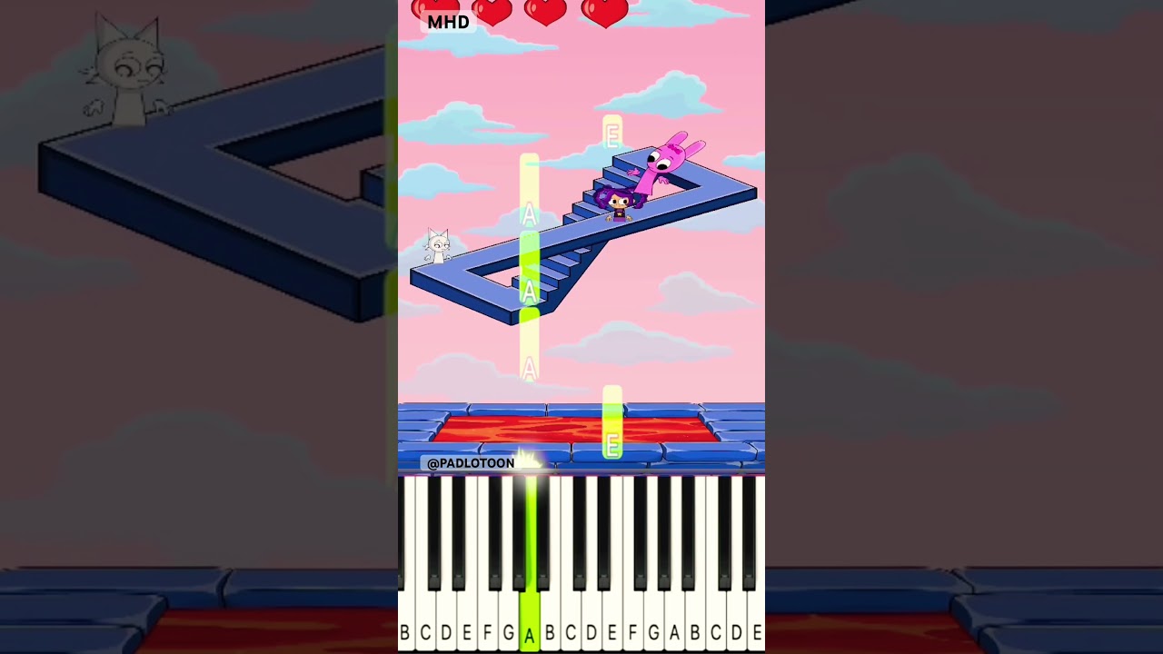 Endless Stairs?! 😱 Illusion @PADLOTOON - Piano Tutorial
