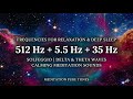 Pure tone frequencies 512hz 35hz 5.5hz for interhemispheric synchronization and accelerated learning