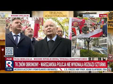 Na żywo! Kaczyński: obrona TK jest uzasadniona, policja popełnia przestępstwo. To jest zamach stanu