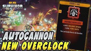 New Overclock Gives The Autocannon Powerful Crowd Control | Deep Rock Galactic Survivor