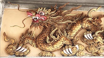 TÚ LÂU ĐÀI đắp rồng xi măng và tranh tại đình làng Cúc Phố-relaxing music