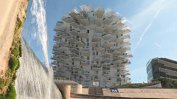 Qui a construit l'Arbre Blanc à Montpellier ?