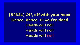 Yeah Yeah Yeahs -  Heads Will Roll  (karaoke)