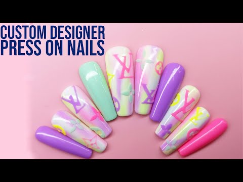 These are the designer nails you need to try asap. Try these amazing  designer nails Louis Vuit…