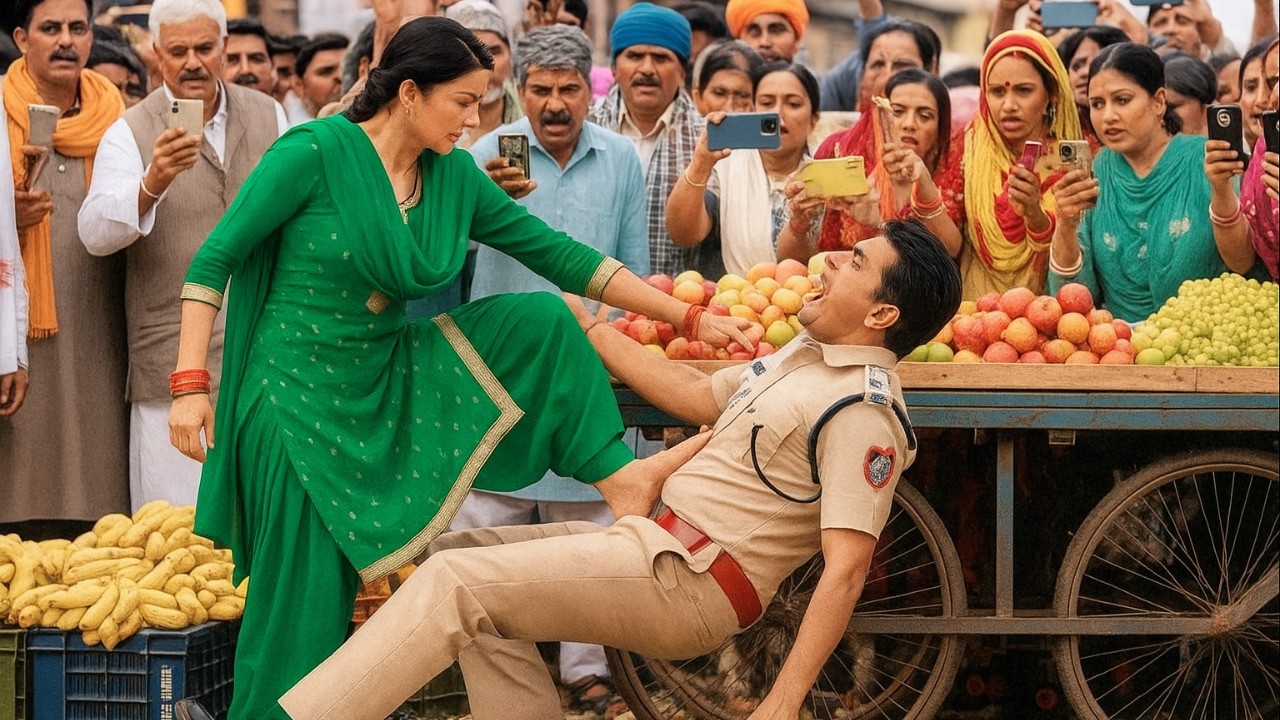 ডিএম ম্যাডাম সাধারণ পোশাকে ফল বিক্রি করছিলেন, পুলিশ ঘুষ নিতে গিয়ে ধরা খেলেন — তারপর যা ঘটল