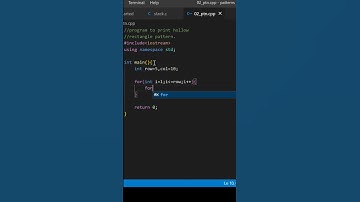 hollow rectangle pattern in cpp #codewithme #codinglife #dsa #cplusplus #coding #cpp #pattern #code
