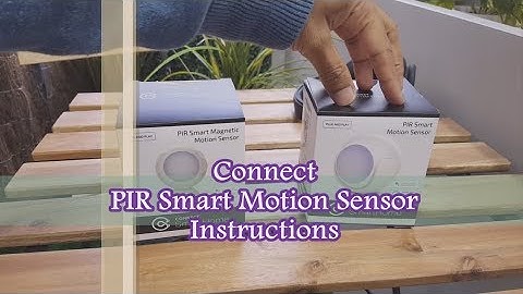 Connect PIR Smart Motion Sensor Instructions