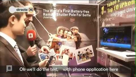 Barcelona TV reported Looq Super Selfie & @7PM Intellingent Remote Control at 2014 MWC in Barcelona