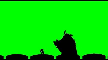 Timon and Pumbaa Interrupt 6 Green Screen