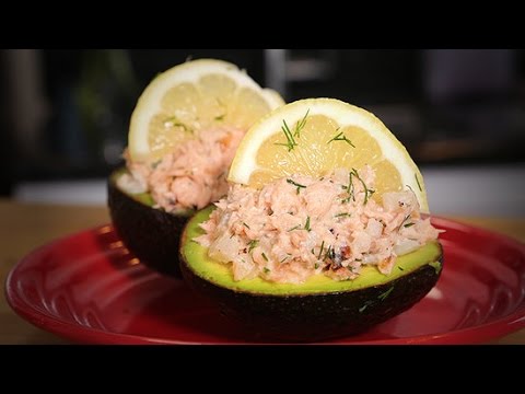 Salmon-Stuffed Avocado Recipe | Ingrid Dishes | POPSUGAR Food