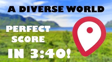 GeoGuessr speedrun - 25k in A Diverse World in 3:40