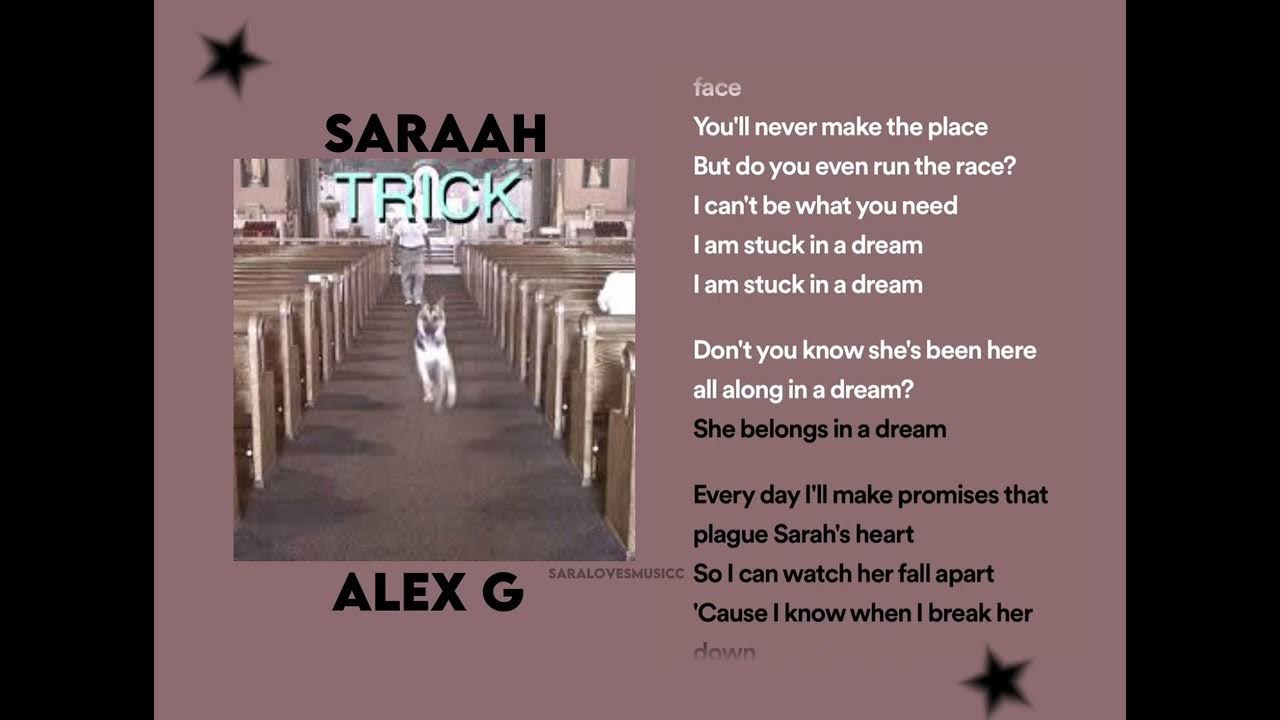 Sarah Alex G Lyrics YouTube