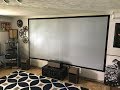 DIY painted movie projection screen with Epson projector