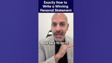 Exactly How to Write a Winning Personal Statement