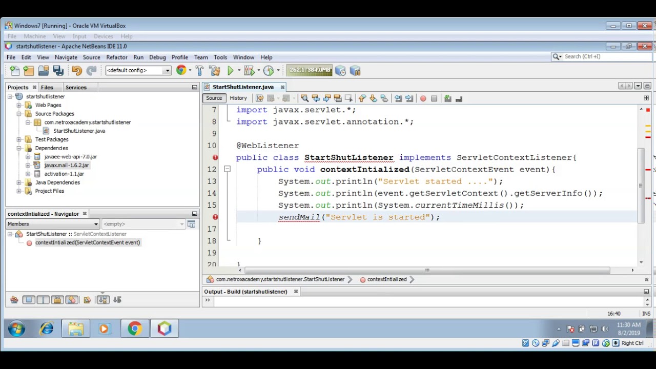 How to send Email when Java Web Application Starts or Shut Down - YouTube