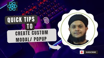 How to Create a Custom React Modal: Step-by-Step Guide for Beginners #react #modal