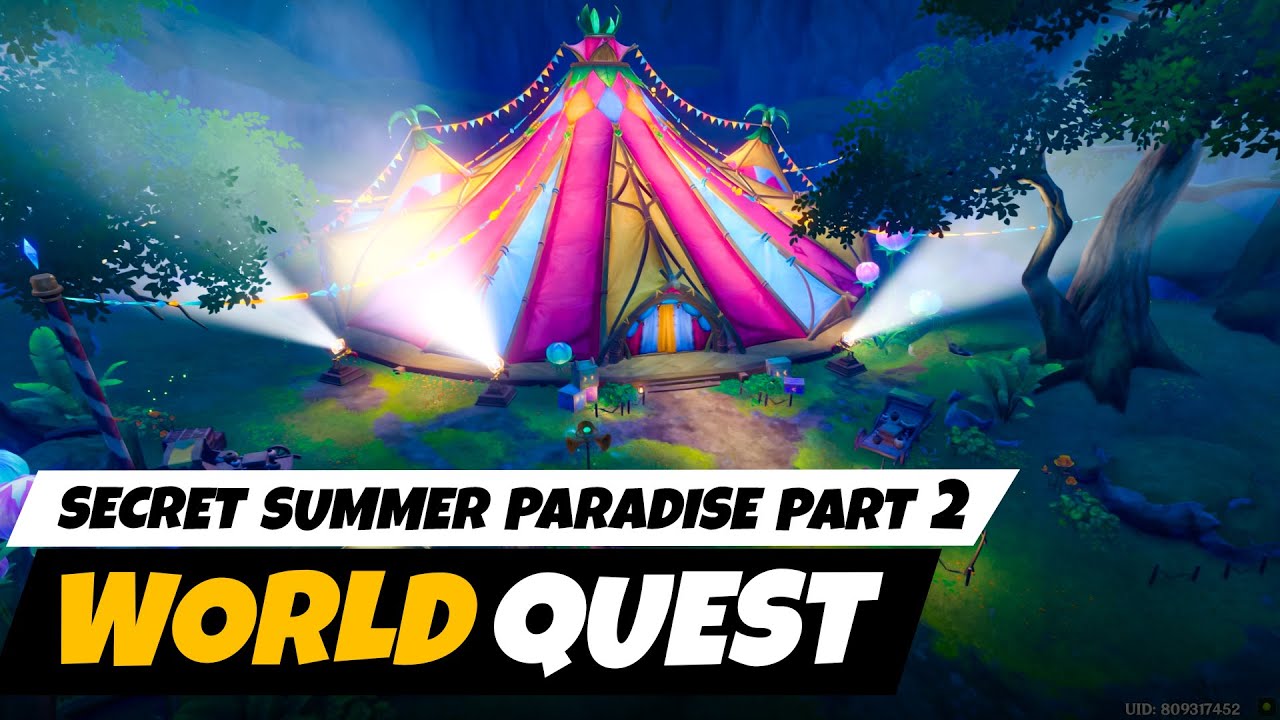Unlock and Raise The Crystal Light - Secret Summer Paradise Quest Part
