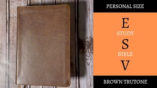 ESV Study Bible (Personal Size)- Brown Trutone by Crossway