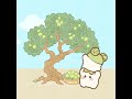 果物ゲットだロウ🍏! #cute #animation #art #kawaii #イラスト #drawing #funny #memes #ロウロウの郷