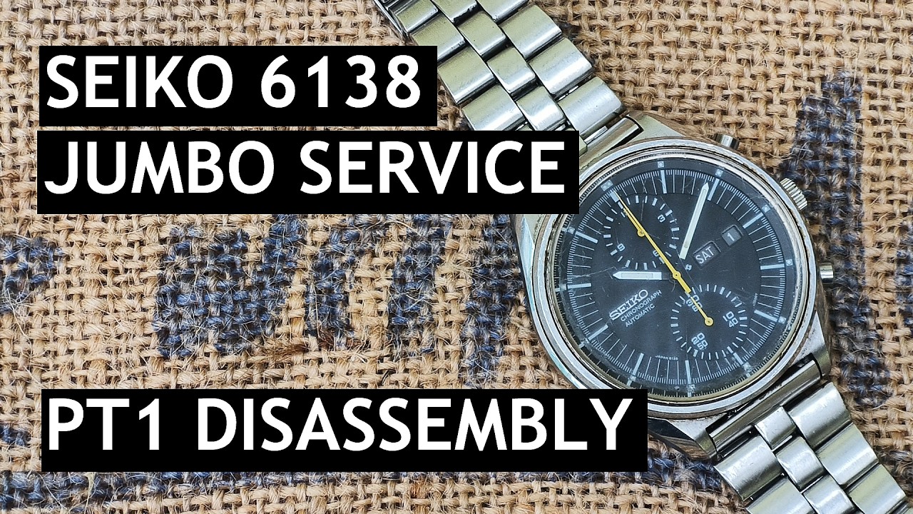 Seiko 6138 Jumbo Service Pt1 Disassembly - YouTube