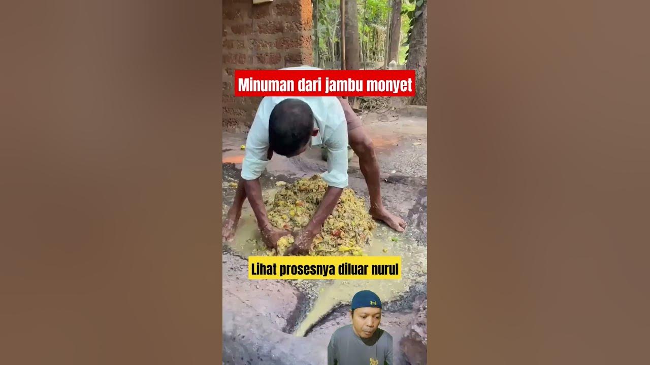 Proses membuatan minuman dari jambu mete #streetfood #makananindia #fermentasi