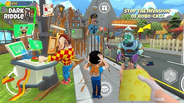 Dark Riddle Update 22.0.0 NEW UPDATE|Stop the invasion of ROBO cats part 6