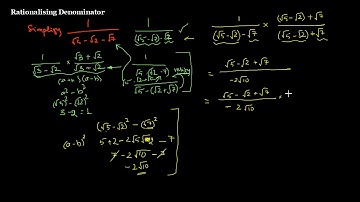 Rationalising Denominator with 3 terms, rationalise 1/(root5-root2-root7)