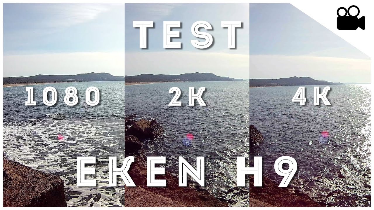 Test Eken H9 1080p Vs 2k Vs 4k Actioncam Italia Youtube