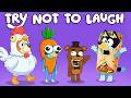 BRAIN TRY NOT TO LAUGH BLUEY👽 (BLUEY - TRY NOT TO LAUGH - BININGO🤣 [YTP] parody)