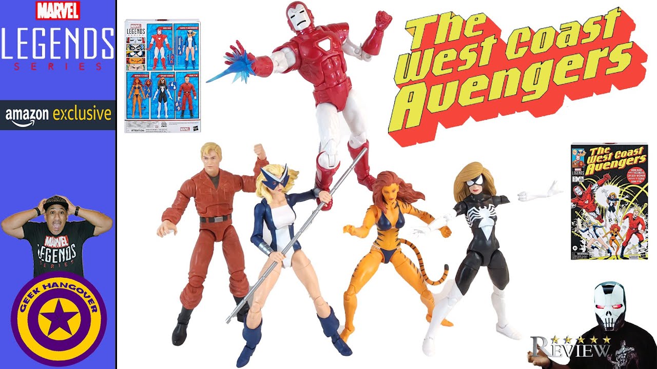 Marvel Legends Amazon Exclusive West Coast Avengers Comic Boxed