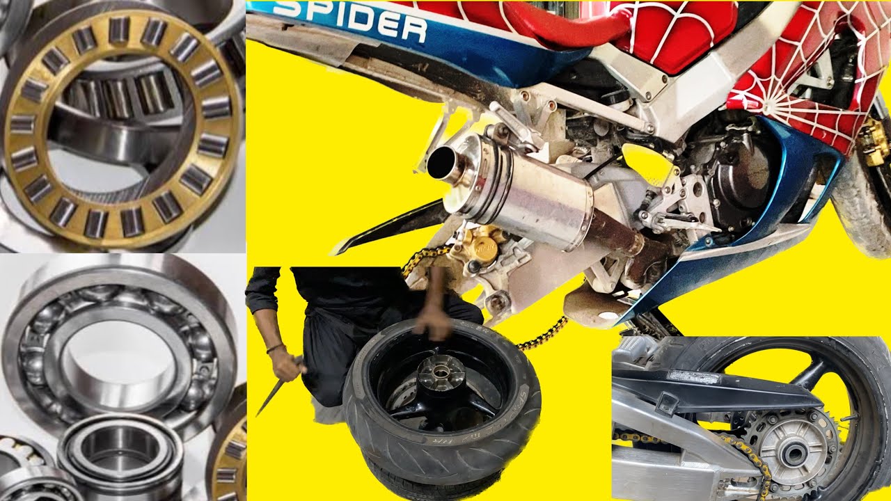 How to replace rear wheel bearings and Tire honda cbr 1000 cbr1000rr bearing change YouTube