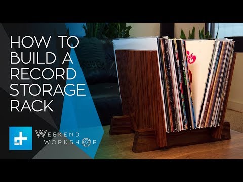 Vinyl Record Flip Rack Storage Display 