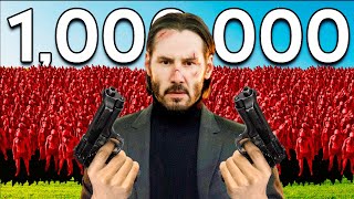 John Wick vs 1,000,000,000 Zombies | Battle Simulator