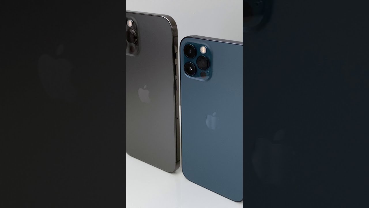 Iphone 12 Pro Max Graphite Vs Pacific Blue Shorts Youtube