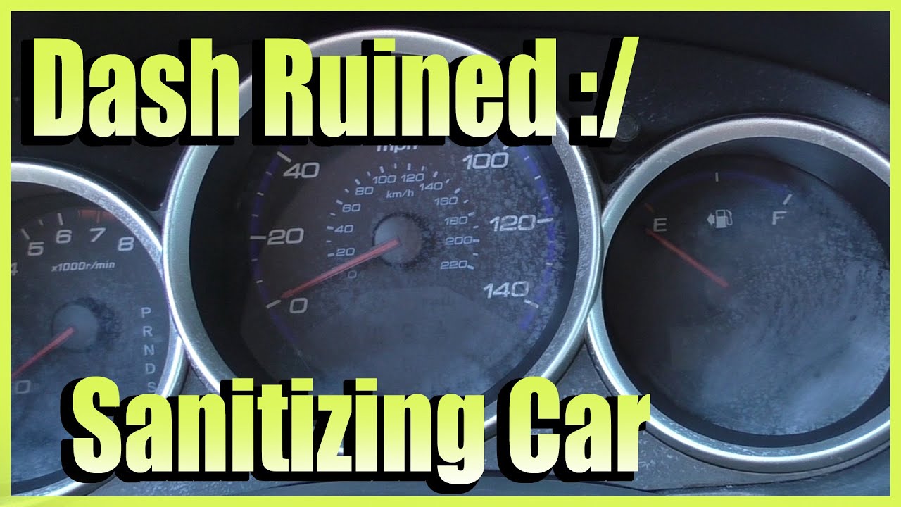 Instrument Cluster  Gauges Plastic Repair Scratches Cloudy How To Tutorial Sanitizing Car Gone Wrong