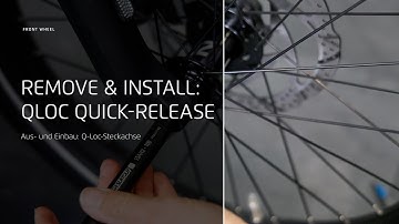QLOC quick-release axle: How to remove and install the front wheel