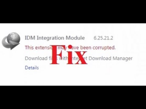 idm is corrupted fix