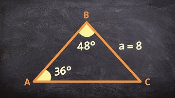 Finding the missing parts of a triangle AAS law of sines