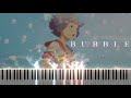 Bubble  utatohibiki by hiroyuki sawano piano tutorial  sheet music