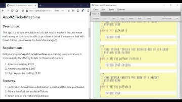 BlueJ - Getting started with App02 (TicketMachine)