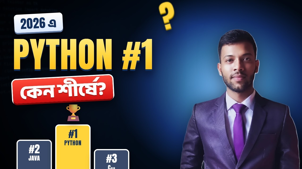 2026 এ Python কেন শীর্ষে? নতুনদের জন্য সহজ ব্যাখ্যা || Python || 2026 ...